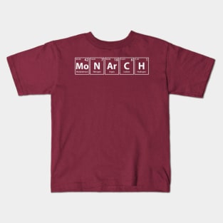 Monarch (Mo-N-Ar-C-H) Periodic Elements Spelling Kids T-Shirt